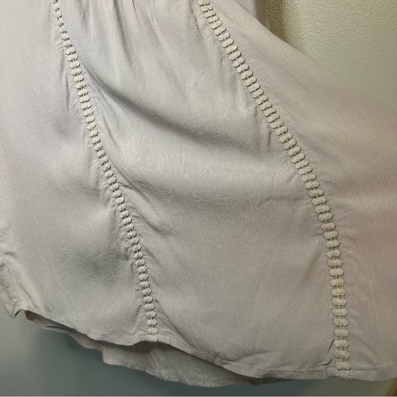 NEW Chico's Womens Sequin Shine Sparkle Henley Tunic Sz L Gray Rayon Flowy - Picture 7 of 12